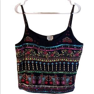 JPR Spaghetti Strap Top Size Large Black